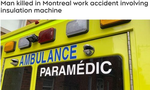 蒙特利尔一名男子在工作事故中死亡