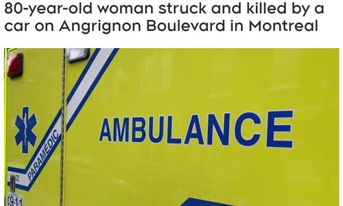 蒙特利尔LaSalle区一名行人 被汽车撞死
