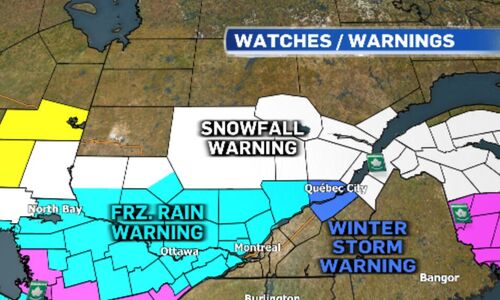 出行注意！魁省多地冻雨、降雪、强风警告