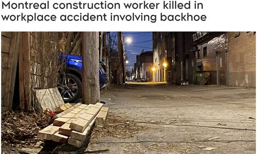 蒙特利尔工地发生意外事故 一名30岁建筑工人死亡