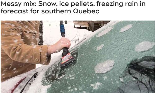 ​出行注意！蒙特利尔等魁省多地冻雨降雪恶劣天气警报
