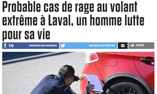 蒙特利尔北岸Laval 发生疑似极端路怒事件，一名男子情况危急 ...