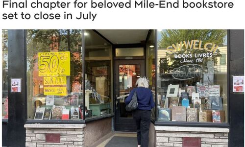 蒙特利尔40年历史的老书店宣布即将关门 现在清仓特卖