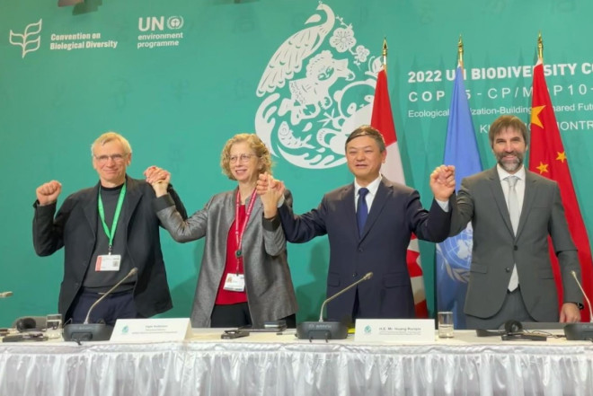 COP15达成昆-蒙全球生物多样性框架，部长发表声明