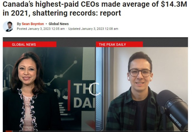 加拿大CEO收入创纪录:最高的是他,年赚1.4亿