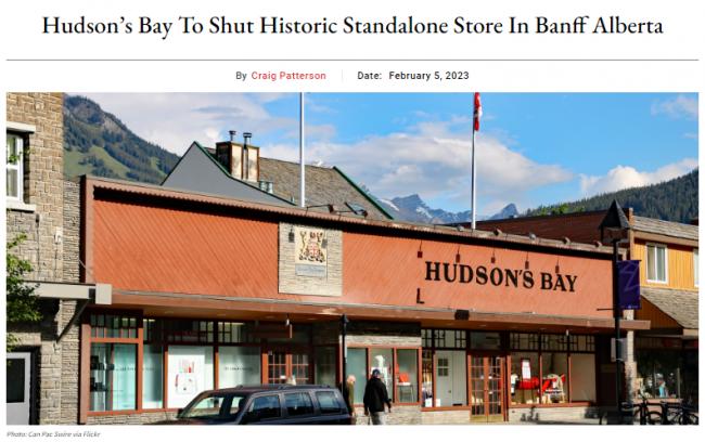 加拿大HBC连关两家店!80年老店将永久消失