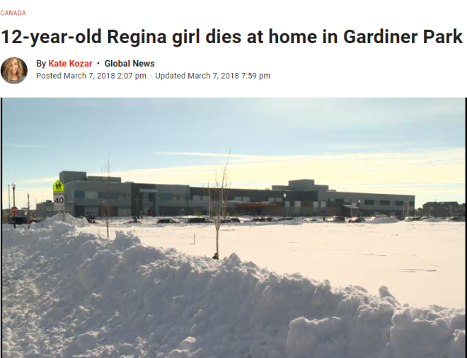 加拿大9岁女孩在家后面玩雪身亡 大雪后这类危险难被发现