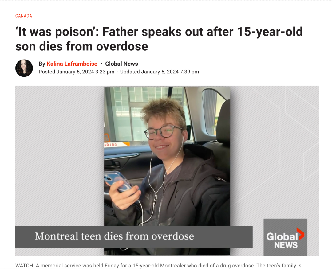 吃了一颗小药片，少年睡梦中死亡 父亲崩溃警告