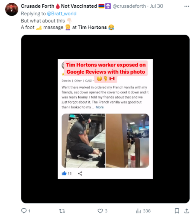 加拿大人被Tim Hortons这一幕恶心坏了 全网炸锅