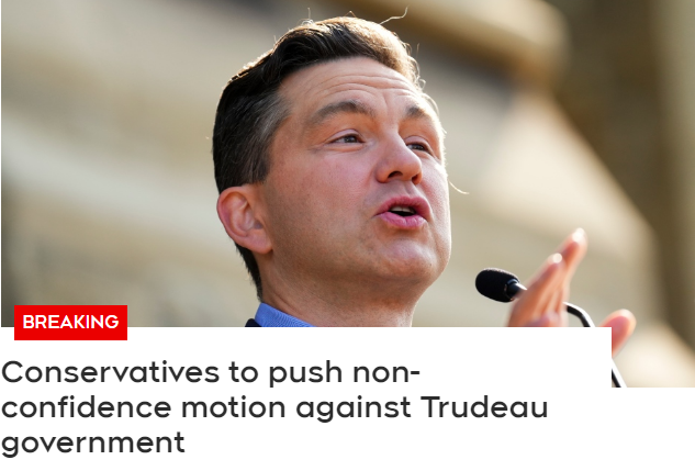 联邦保守党动议：提前大选！推翻特鲁多政府